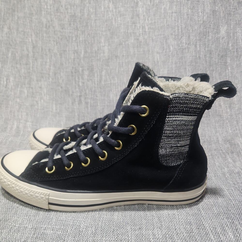 2015 Converse Chuck Taylor Chelsee Hi Suede Shearling Boot Women Size 8 549599C
